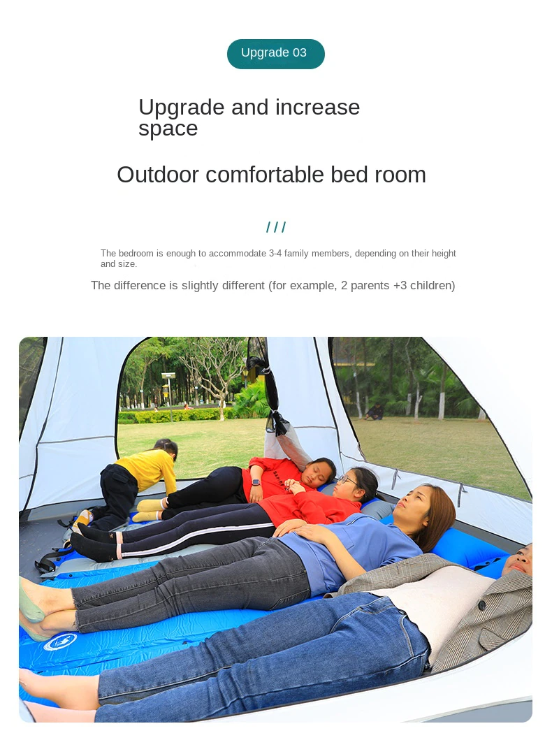 Cheap Goat Tents Automatic Aluminum Rod Portable Uv protection Camping Camping Outdoor Thickened Rainproof Tent Dropshipping   